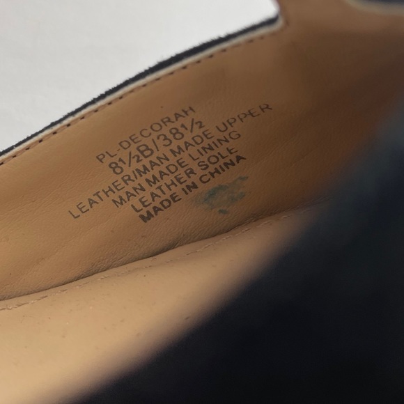 BCBGENERATION BLACK LEATHER STILETTO SHOES - Picture 12 of 12